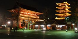 Asakusa Sensoji de nuit, Tokyo